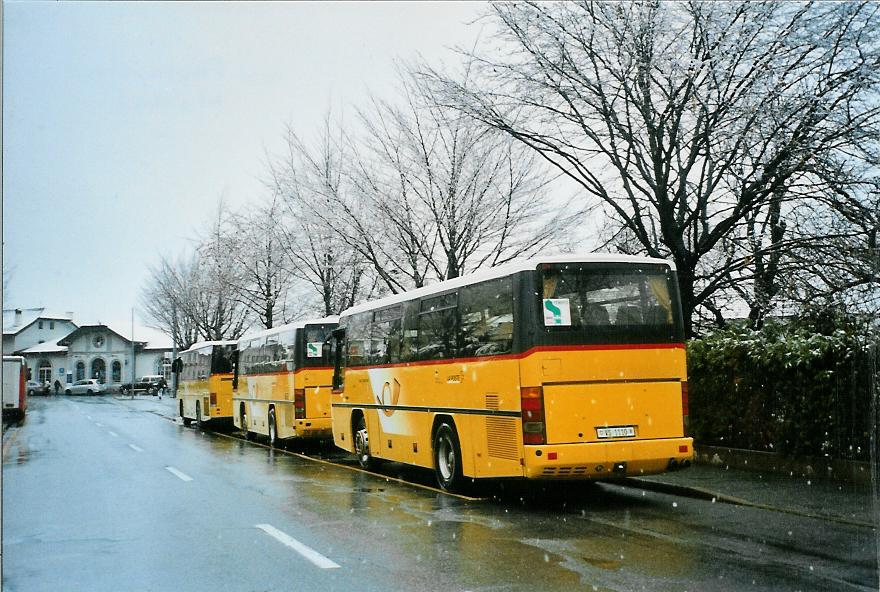 (105'610) - TMR Martigny - VS 1110 - Neoplan (ex Perrodin-Mtral, Le Chble) am 21. Mrz 2008 beim Bahnhof Martigny