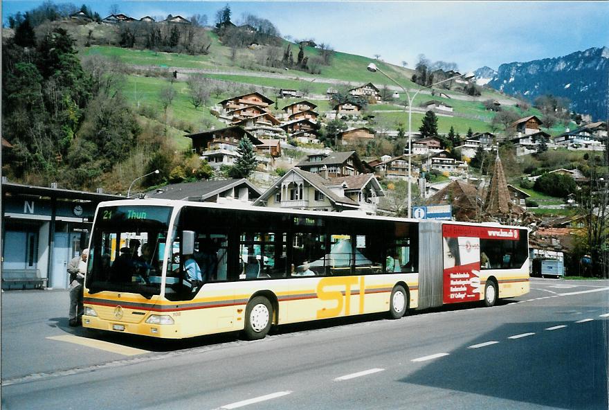 (106'030) - STI Thun - Nr. 108/BE 700'108 - Mercedes am 30. Mrz 2008 in Gunten, Dorf