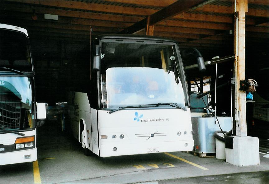 (106'120) - ZVB Zug - Nr. 444/ZG 3394 - Volvo/Drgmller (ex Nr. 44) am 31. Mrz 2008 in Zug, Garage