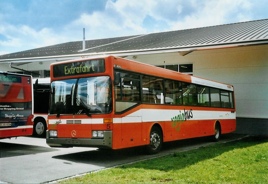 (106'317) - VBH Herisau - Nr. 5 - Mercedes am 13. April 2008 in Gossau, Depot Regiobus