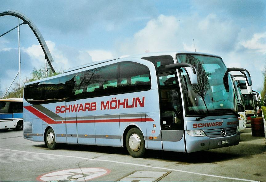 (106'619) - Aus der Schweiz: Schwarb, Mhlin - Nr. 28/AG 19'570 - Mercedes am 16. April 2008 in Rust, Europapark