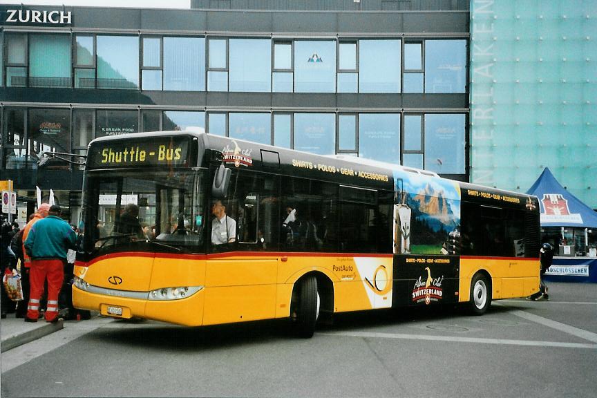 (107'913) - PostAuto Bern - BE 610'535 - Solaris am 15. Juni 2008 beim Bahnhof Interlaken Ost