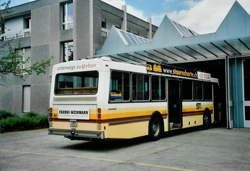 (108'423) - STI Thun - Nr. 52/BE 396'552 - Saurer/R&J am 27. Juni 2008 in Thun, Garage