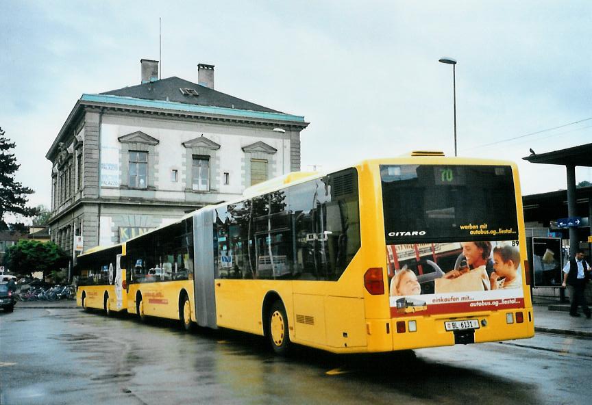 (108'807) - AAGL Liestal - Nr. 89/BL 6131 - Mercedes am 7. Juli 2008 beim Bahnhof Liestal