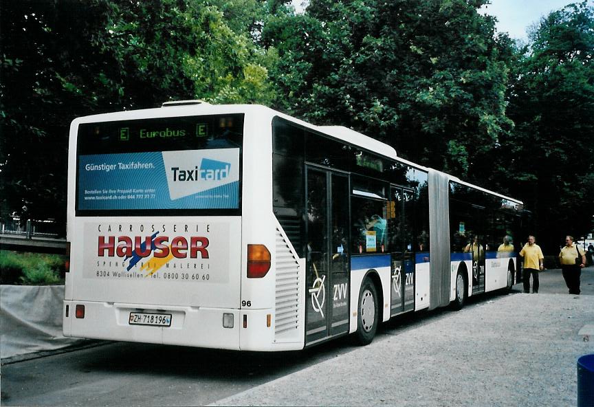 (109'106) - Welti-Furrer, Zrich - Nr. 96/ZH 718'196 - Mercedes am 11. Juli 2008 beim Bahnhof Frauenfeld