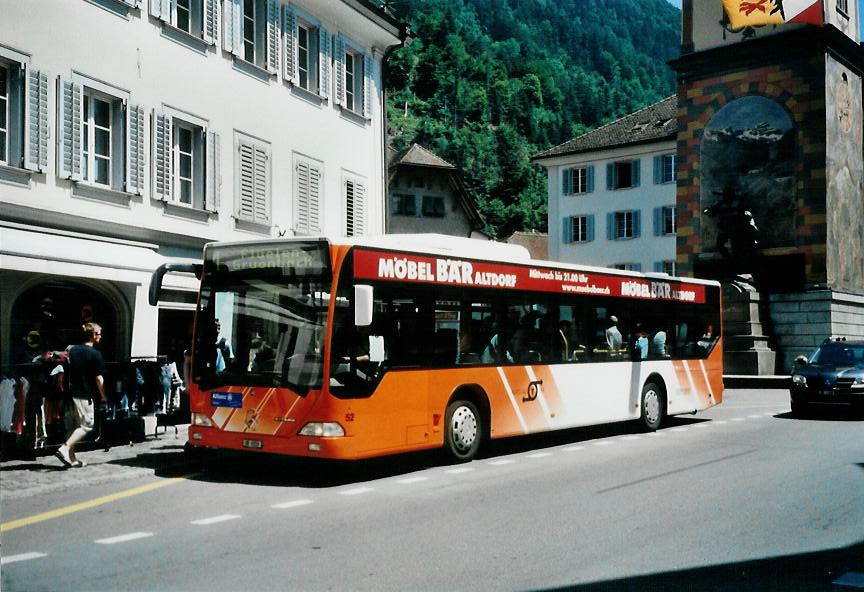 (109'336) - AAGU Altdorf - Nr. 52/UR 9259 - Mercedes am 16. Juli 2008 in Altdorf, Telldenkmal