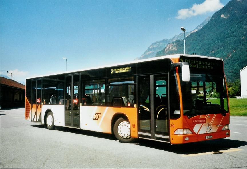 (109'406) - AAGU Altdorf - Nr. 39/UR 9234 - Mercedes am 16. Juli 2008 beim Bahnhof Altdorf