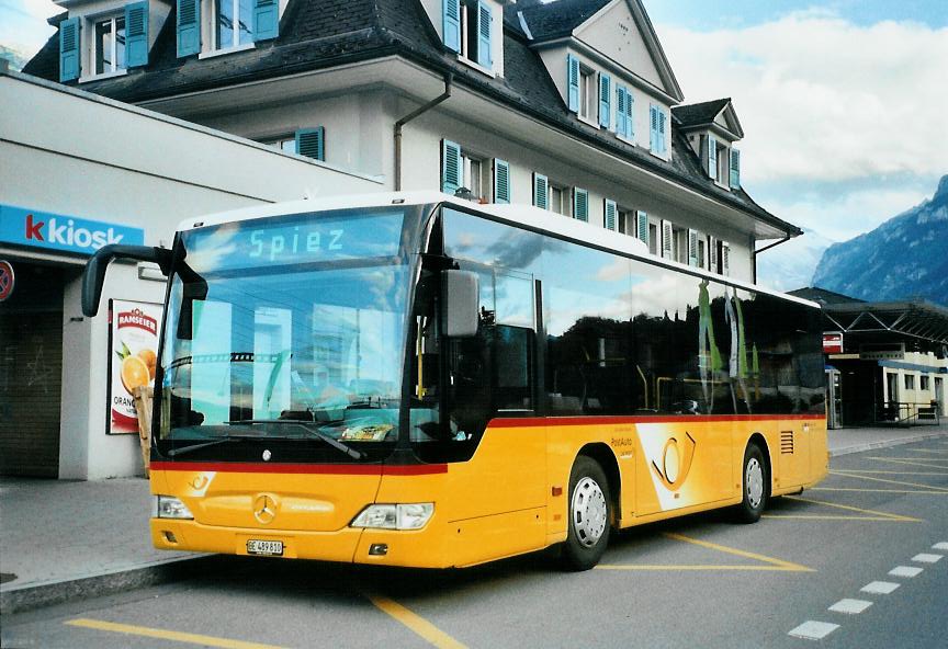 (109'434) - Portenier, Adelboden - Nr. 10/BE 489'810 - Mercedes am 18. Juli 2008 beim Bahnhof Frutigen