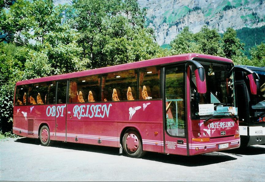 (110'003) - Aus Deutschland: Obst, Bad Liebenwerda - EE-MH 420 - Van Hool am 3. August 2008 in Leukerbad, Carparkplatz