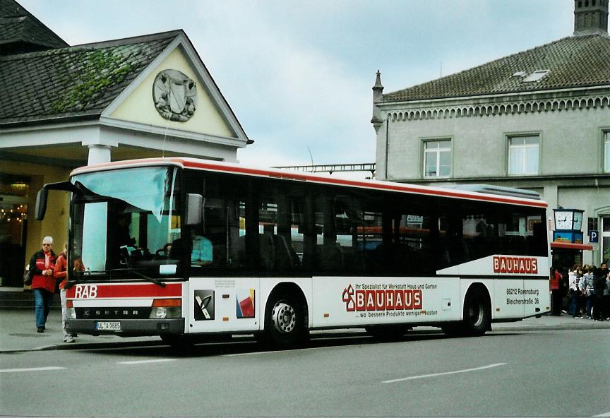 (110'912) - RAB Ulm - UL-A 9885 - Setra am 15. September 2008 beim Bahnhof Konstanz