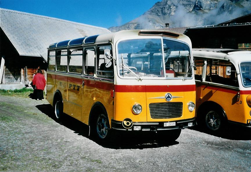 (111'202) - Schmid, Thrishaus - Nr. 9/BE 26'105 - Saurer/R&J (ex Geiger, Adelboden Nr. 9) am 27. September 2008 in Kiental, Bundalp