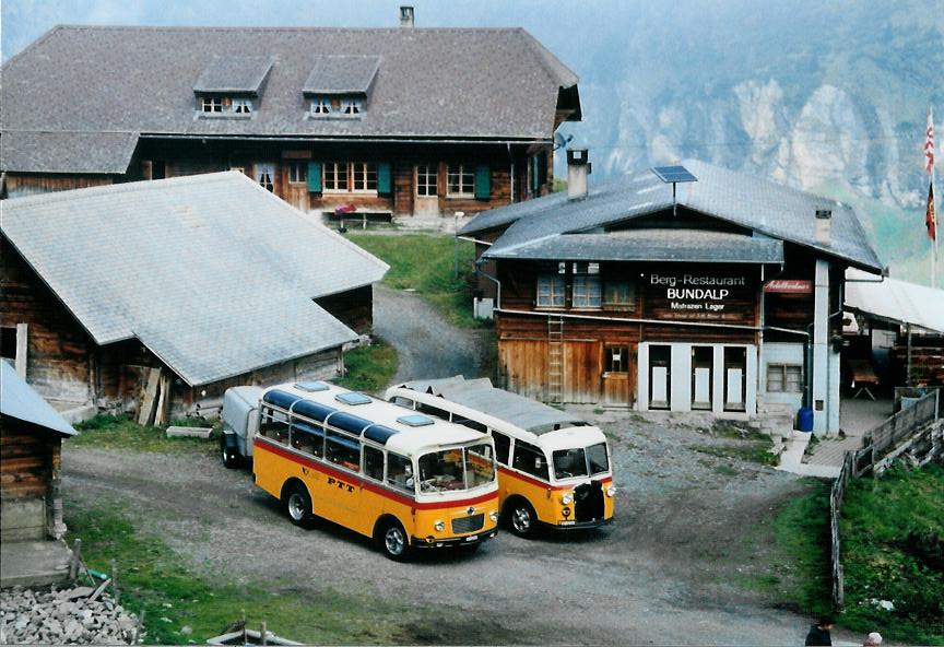 (111'209) - Schmid, Thrishaus - Nr. 9/BE 26'105 - Saurer/R&J (ex Geiger, Adelboden Nr. 9) am 27. September 2008 in Kiental, Bundalp