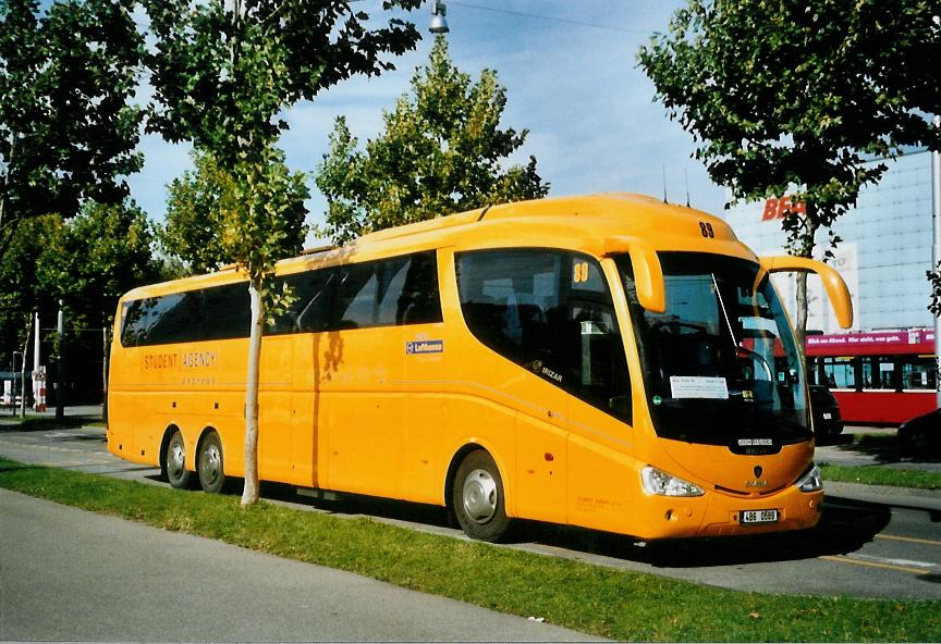 (111'329) - Aus Tschechien: Student Agency, Brno - Nr. 89/4B6 0589 - Scania/Irizar am 5. Oktober 2008 in Bern, Guisanplatz