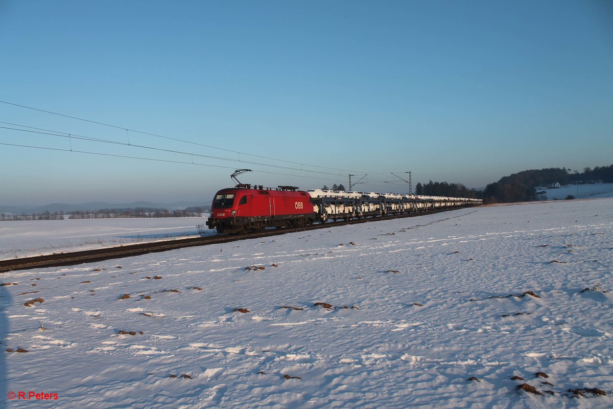 1116 106 zieht ein Audizug bei Seubersdorf. 21.01.17