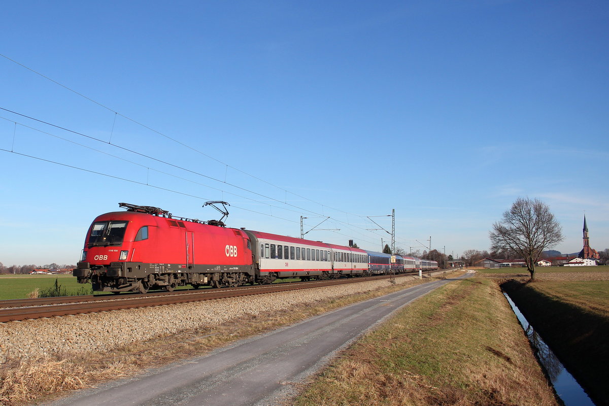 1116 109-0 am 10. Dezember 2016 aus Salzburg kommend bei bersee.