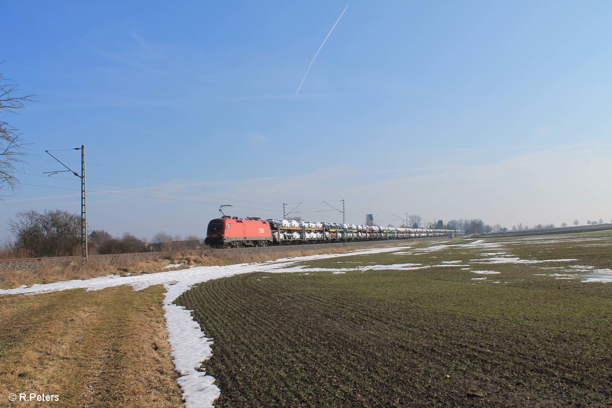 1116 181-7  Hanspeter  zieht bei Moosham einen Audizug. 11.02.17