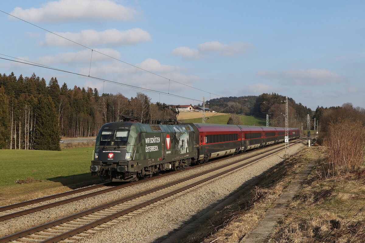 1116 182  Bundesheer  am 12. Februar 2023 bei Htt im Chiemgau.