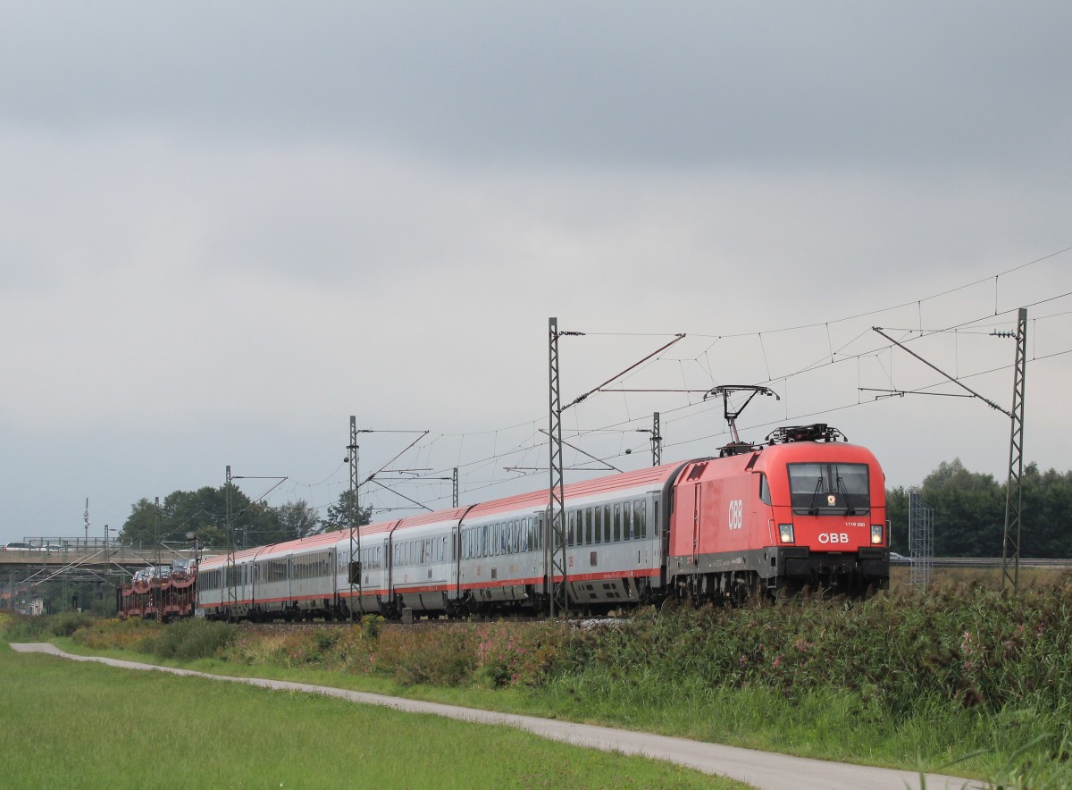 1116 280-9 am 27. August 2013 bei Bernau am Chiemsee.