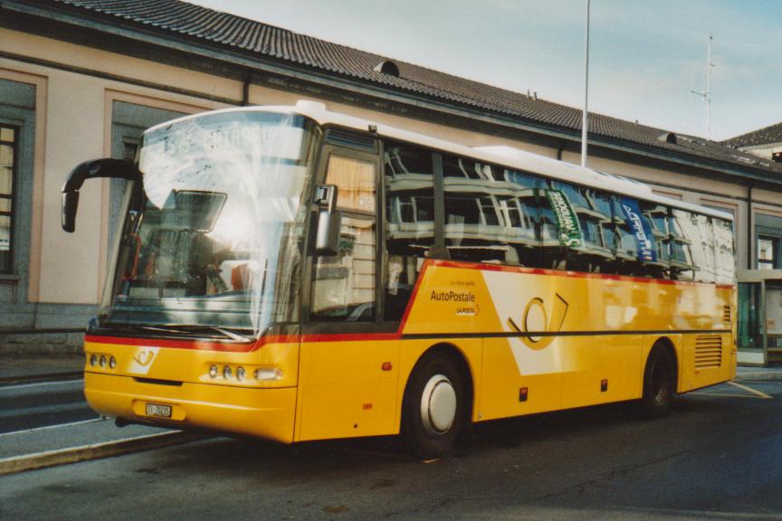 (112'508) - Autopostale, Muggio - TI 70'235 - Neoplan (ex Schera, Muggio) am 9. Dezember 2008 beim Bahnhof Chiasso