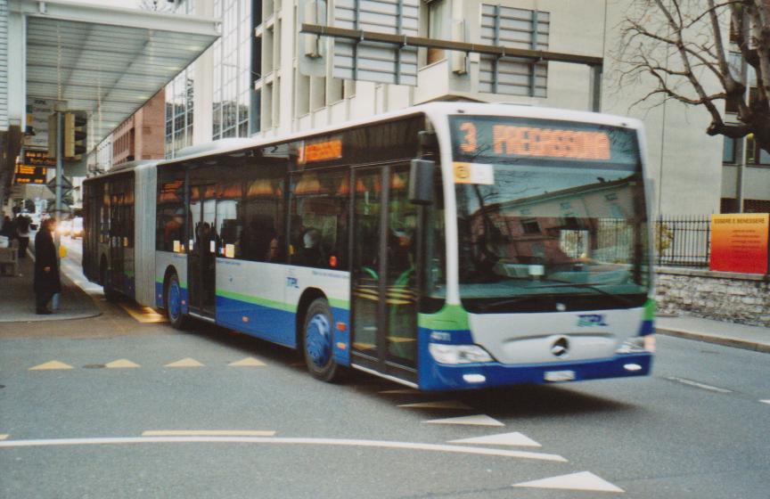 (112'613) - TPL Lugano - Nr. 411/TI 139'643 - Mercedes am 9. Dezember 2008 in Lugano, Centro