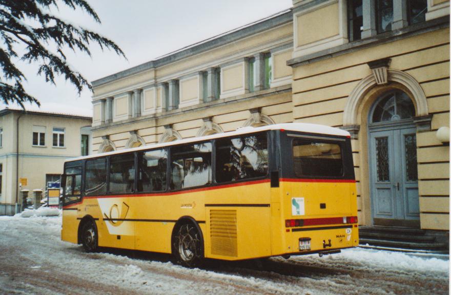 (112'711) - AutoPostale Ticino - TI 215'334 - MAN/Lauber (ex P 23'021) am 10. Dezember 2008 beim Bahnhof Bellinzona