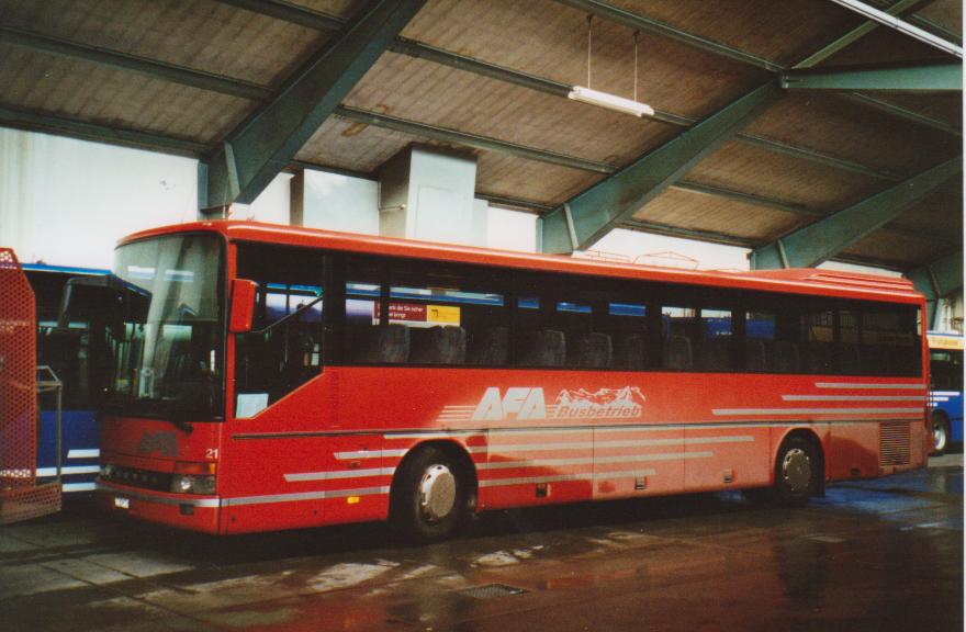 (112'921) - AFA Adelboden - Nr. 21/BE 26'707 - Setra (ex Nr. 7) am 14. Dezember 2008 im Autobahnhof Adelboden