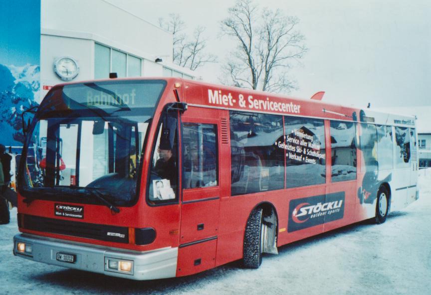 (113'330) - EAB Engelberg - OW 10'312 - Den Oudsten (ex STI Thun Nr. 8; ex TSG Blumenstein Nr. 8) am 26. Dezember 2008 in Engelberg, Talstation Titlisbahnen