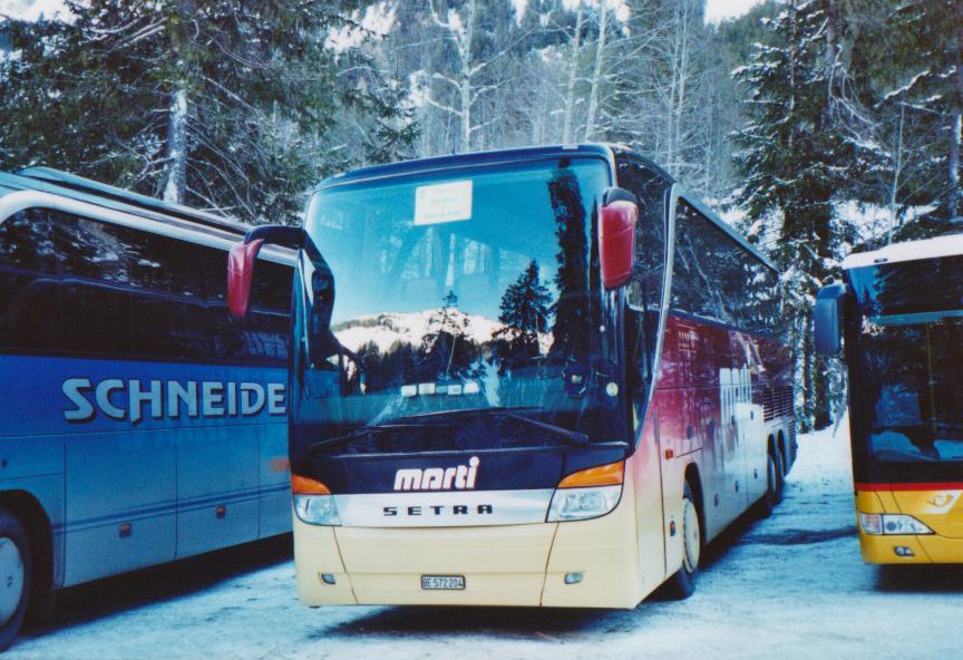 (113'736) - Marti, Kallnach - Nr. 4/BE 572'204 - Setra am 11. Januar 2009 in Adelboden, Unter dem Birg