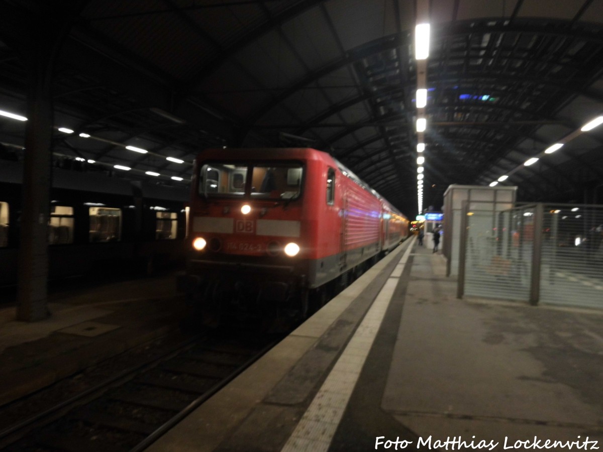 114 024 im Bahnhof Halle (Saale) Hbf am 15.2.16