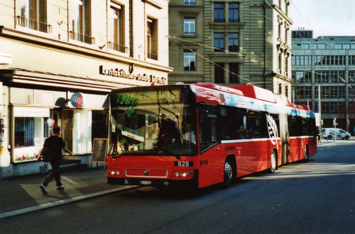 (115'312) - Bernmobil, Bern - Nr. 828/BE 612'828 - Volvo am 16. Mrz 2009 in Bern, Hirschengraben