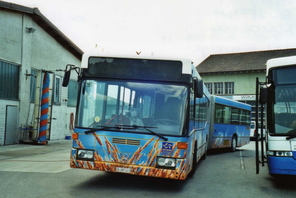 (115'931) - WilMobil, Wil - SG 287'411 - Mercedes (ex Schett, Sargans) am 22. April 2009 in Wil, Depot