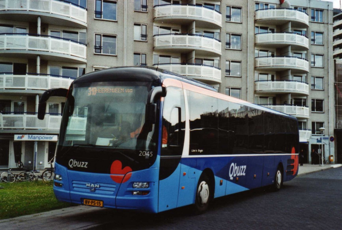 (118'501) - Qbuzz, Groningen - Nr. 2045/BV-PS-15 - MAN am 7. Juli 2009 in Drachten, Van Knobelsdorffplein