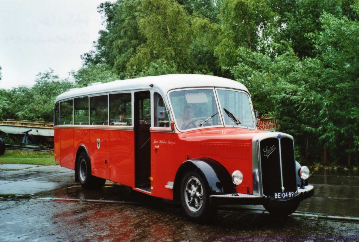 (118'537) - FRAM Drachten - Nr. 9/BE-04-89 - Saurer/R&J (ex Billieux, Martigny; ex Hsler, Rickenbach) am 7. Juli 2009 in Drachten, Autobusmuseum