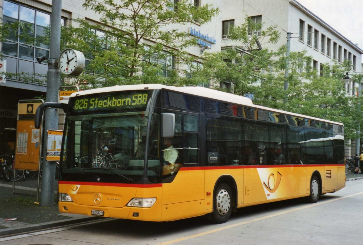 (119'006) - PostAuto Ostschweiz - Nr. 20/TG 158'211 - Mercedes am 10. Juli 2009 beim Bahnhof Frauenfeld