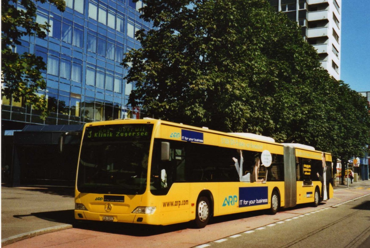 (119'803) - ZVB Zug - Nr. 21/ZG 3371 - Mercedes am 15. August 2009 in Zug, Metalli