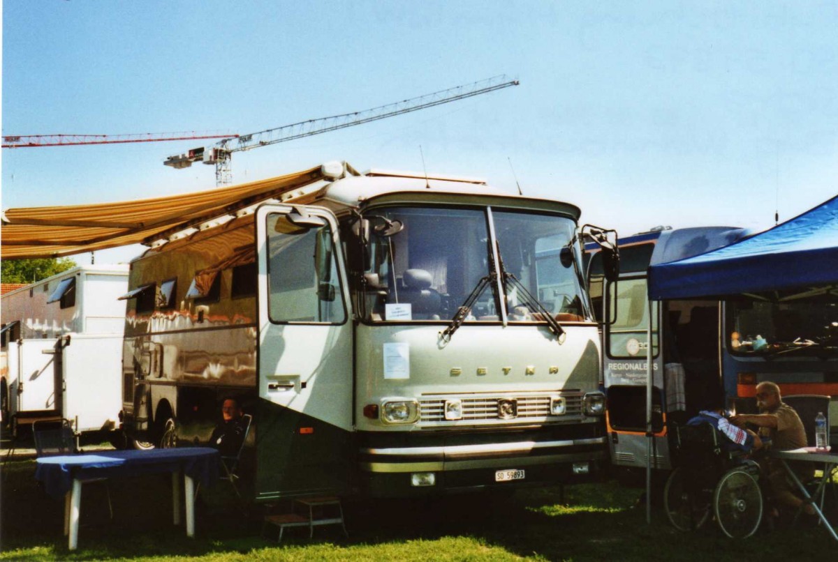 (119'828) - Rubitschung, Mmliswil - SO 59'893 - Setra am 15. August 2009 in Zug, Wohnbustreffen