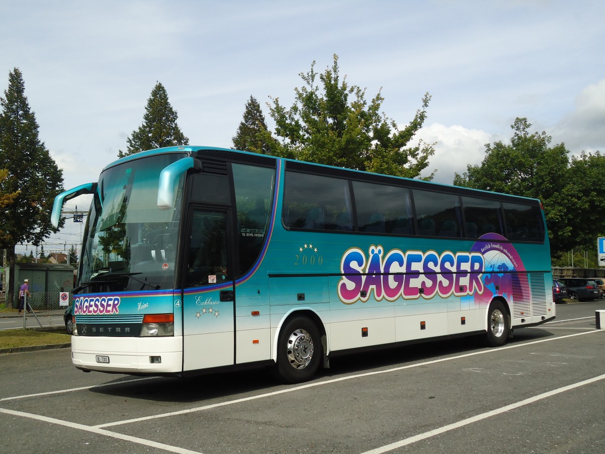 (120'749) - Sgesser, Wintersingen - Nr. 4/BL 7301 - Setra am 16. September 2010 in Thun, Seestrasse