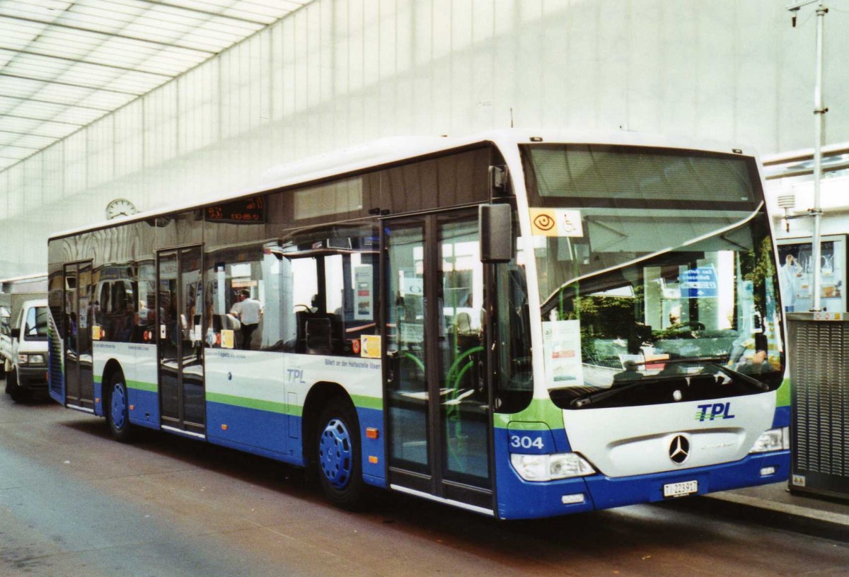 (121'112) - TPL Lugano - Nr. 304/TI 223'917 - Mercedes am 12. September 2009 in Lugano, Centro