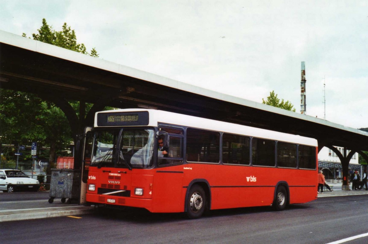 (121'213) - Busland, Burgdorf - Nr. 24/BE 352'903 - Volvo/Lauber (ex AAGK Koppigen Nr. 4) am 14. September 2009 beim Bahnhof Burgdorf