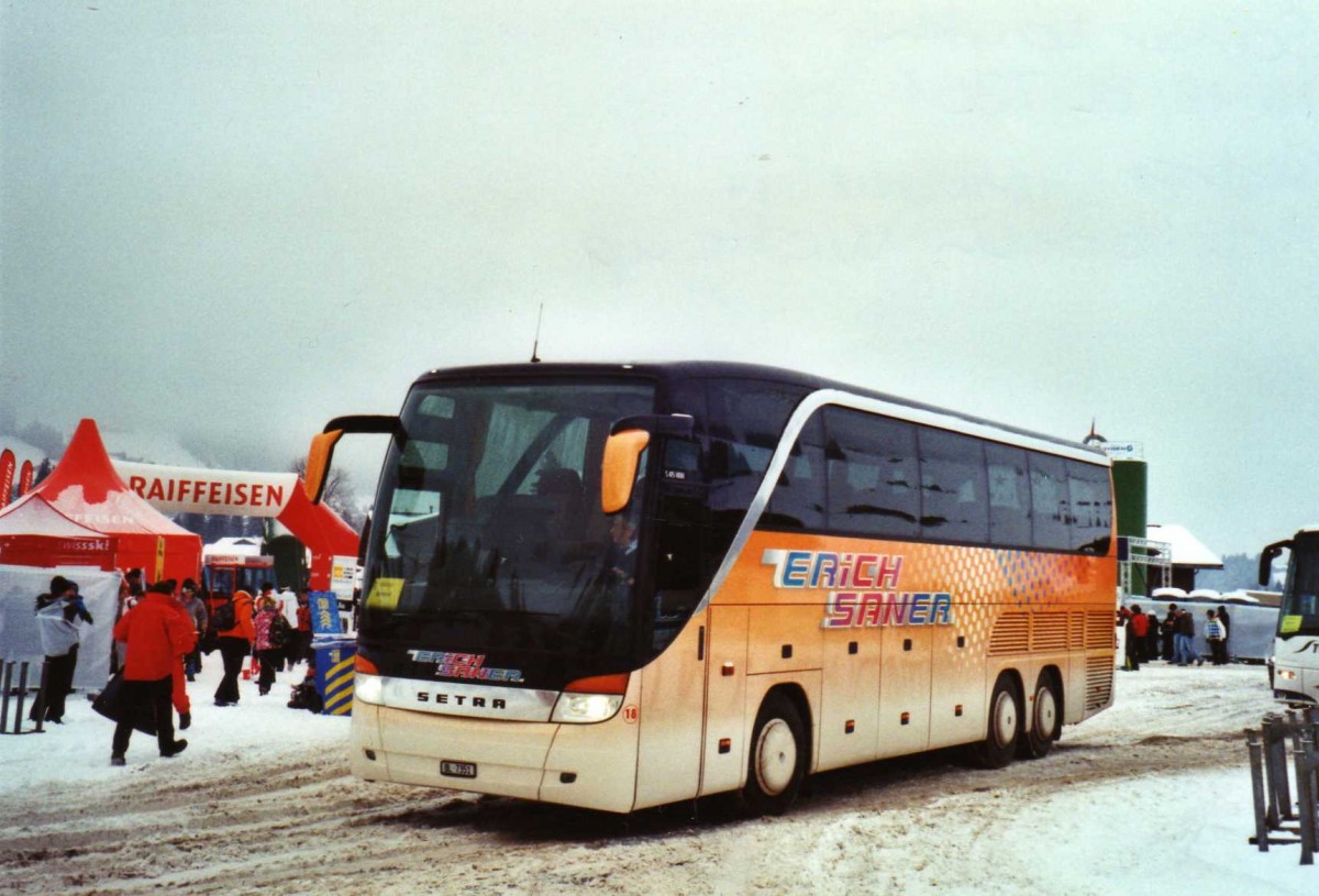 (123'525) - Saner, Laufen - Nr. 18/BL 7351 - Setra am 9. Januar 2010 in Adelboden, Weltcup