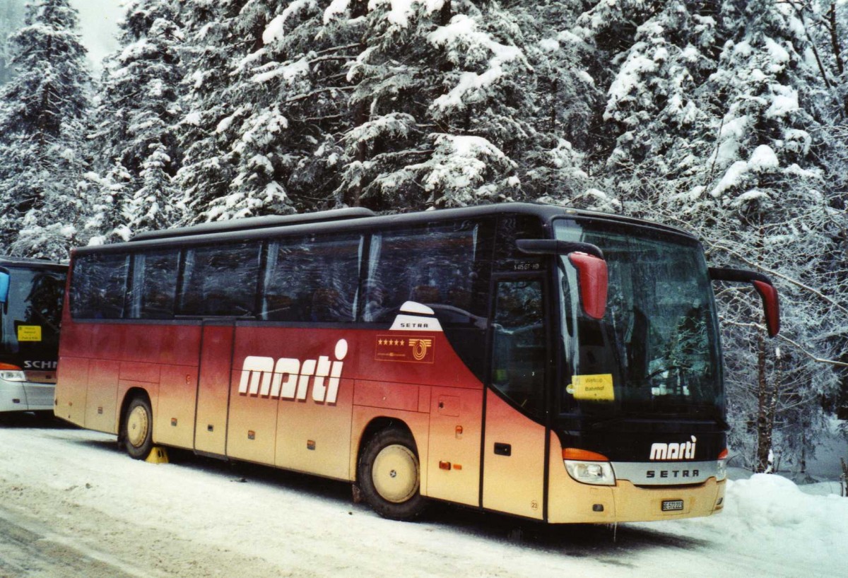 (123'626) - Marti, Kallnach - Nr. 23/BE 572'223 - Setra am 9. Januar 2010 in Adelboden, Unter dem Birg