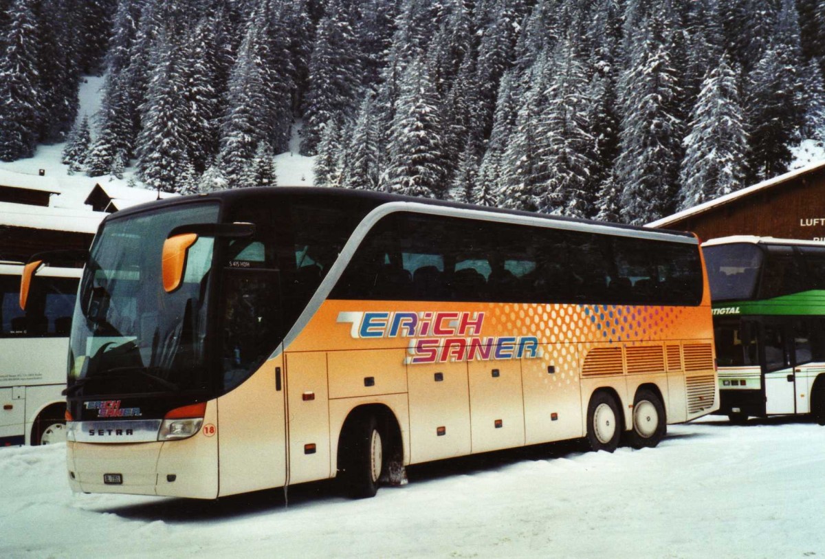 (123'732) - Saner, Laufen - Nr. 18/BL 7351 - Setra am 9. Januar 2010 in Adelboden, Unter dem Birg