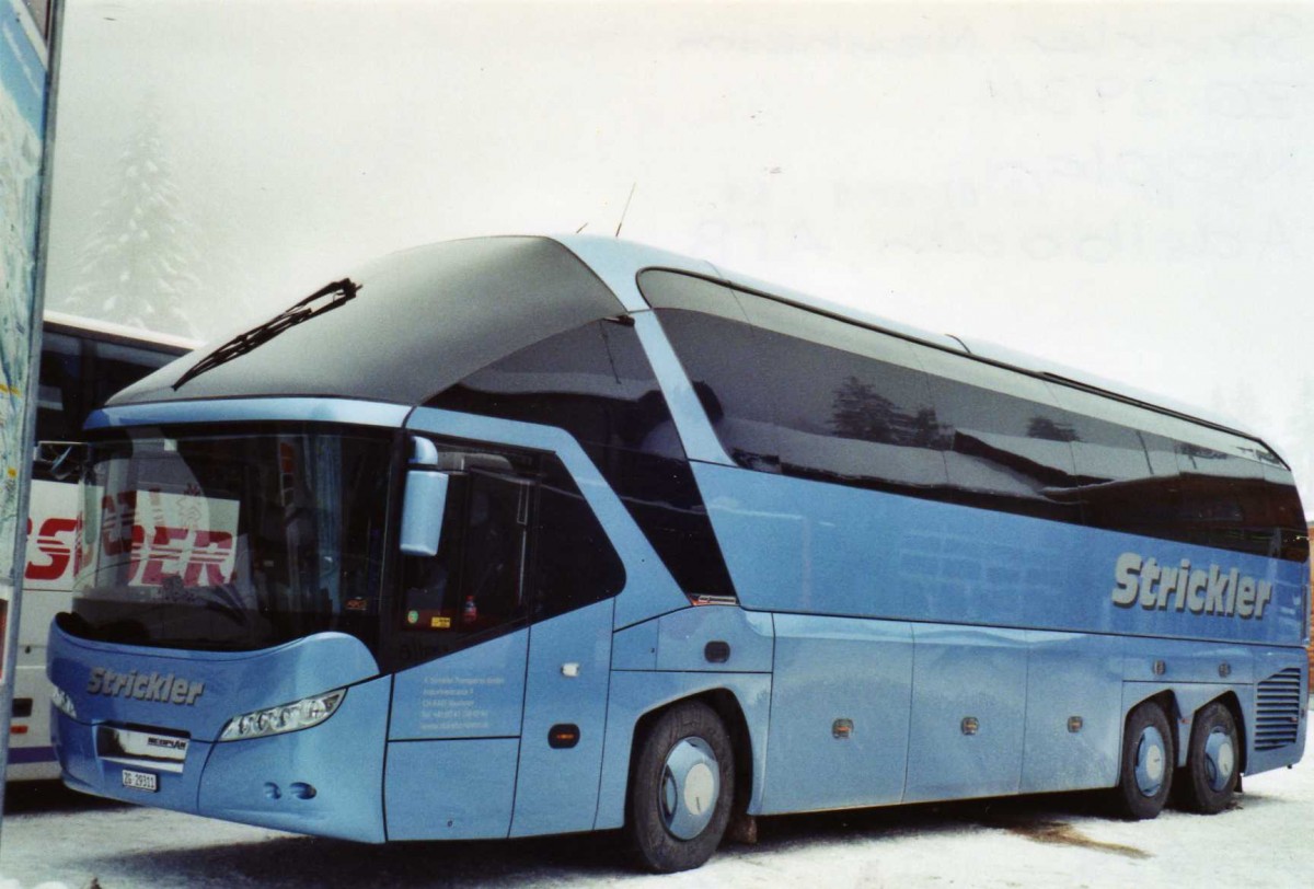 (123'826) - Strickler, Neuheim - ZG 29'311 - Neoplan am 9. Januar 2010 in Adelboden, ASB