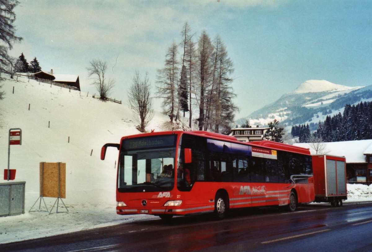 (124'020) - AFA Adelboden - Nr. 27/BE 26'773 - Mercedes am 10. Januar 2010 in Adelboden, Oey