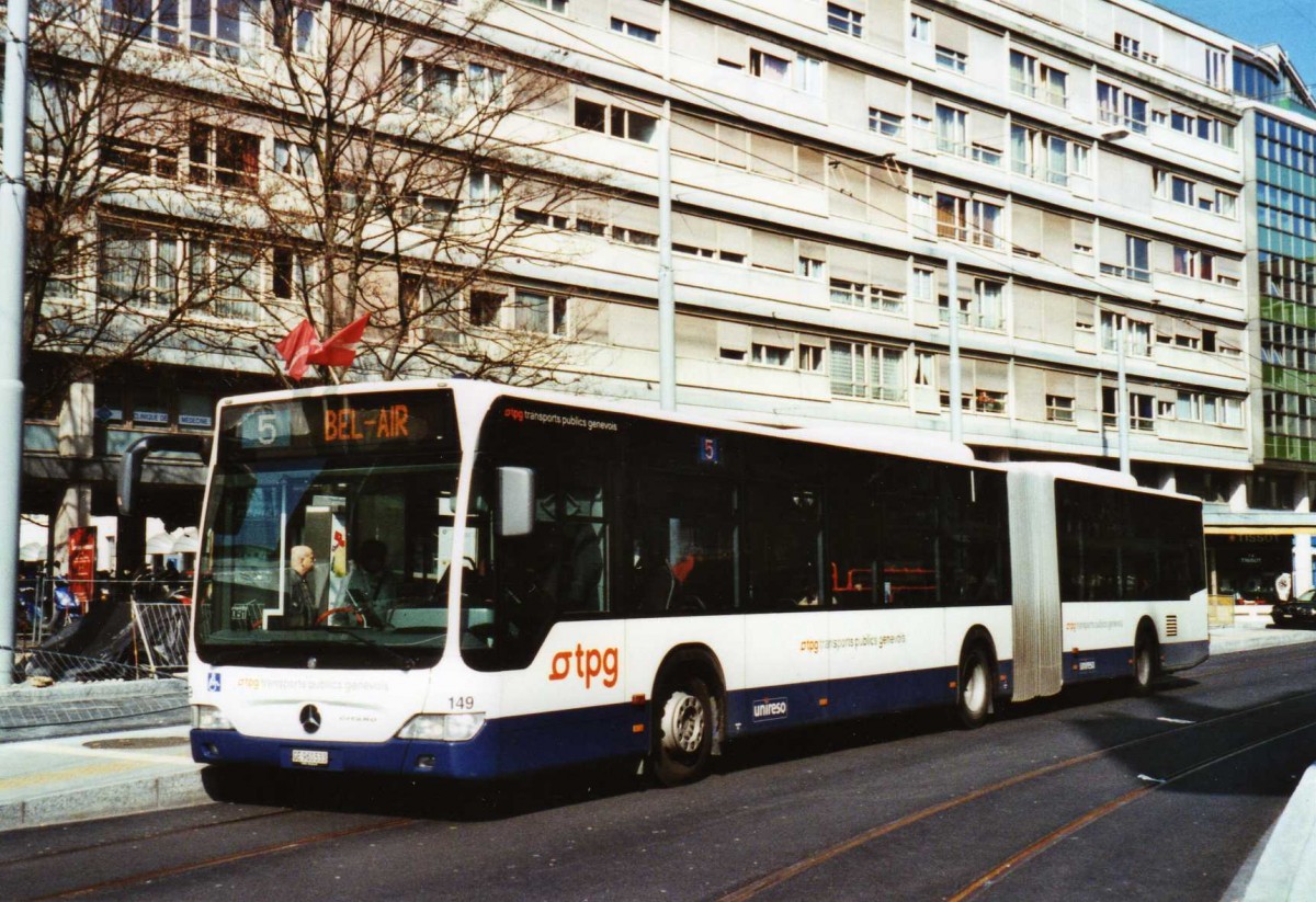 (125'006) - TPG Genve - Nr. 149/GE 960'533 - Mercedes am 13. Mrz 2010 in Genve, Coutance