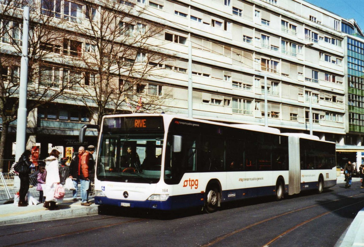 (125'008) - TPG Genve - Nr. 164/GE 960'548 - Mercedes am 13. Mrz 2010 in Genve, Coutance