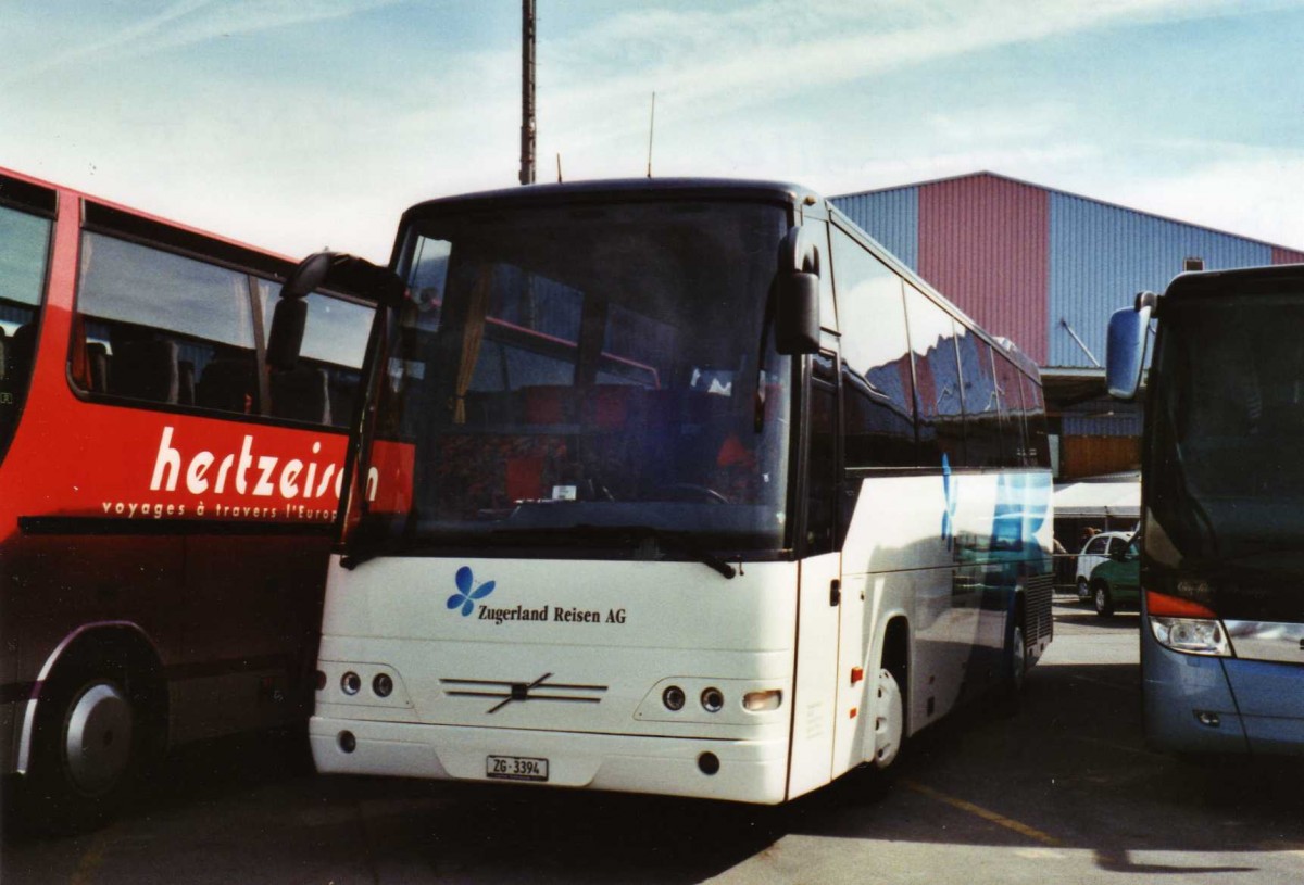 (125'109) - ZVB Zug - Nr. 444/ZG 3394 - Volvo/Drgmller (ex Nr. 44) am 18. Mrz 2010 in Thun, Expo