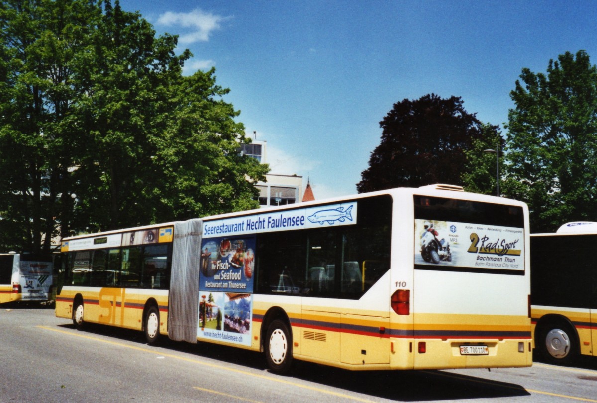 (126'520) - STI Thun - Nr. 110/BE 700'110 - Mercedes am 25. Mai 2010 bei der Schifflndte Thun