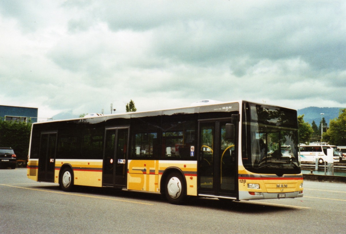 (127'021) - STI Thun - Nr. 128/BE 800'128 - MAN am 20. Juni 2010 bei der Schifflndte Thun