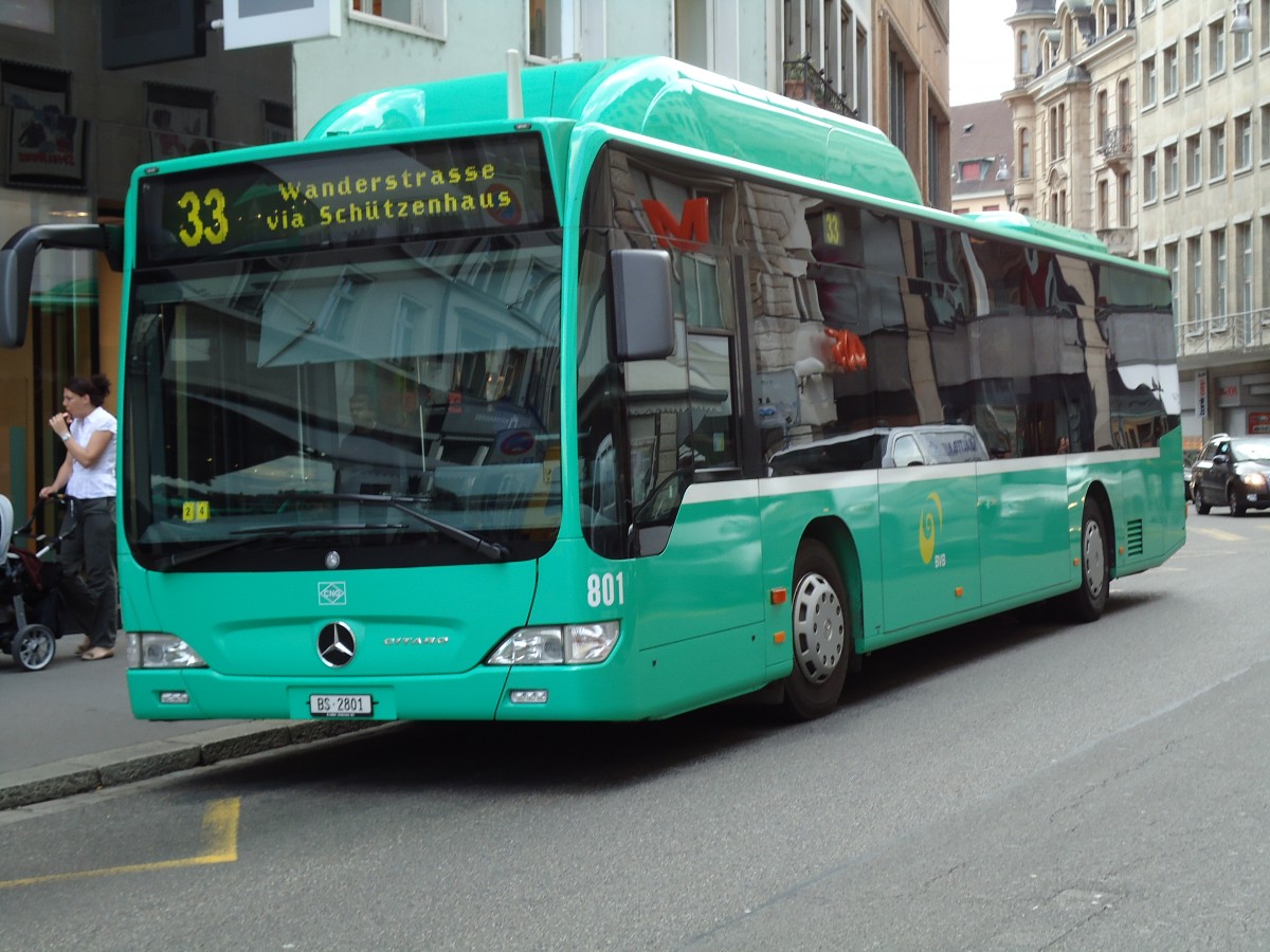 (127'657) - BVB Basel - Nr. 801/BS 2801 - Mercedes am 6. Juli 2010 in Basel, Schifflnde